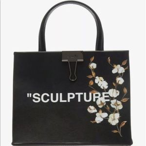 SOLD Off-White Virgil Abloh Flower Box Leather Bag